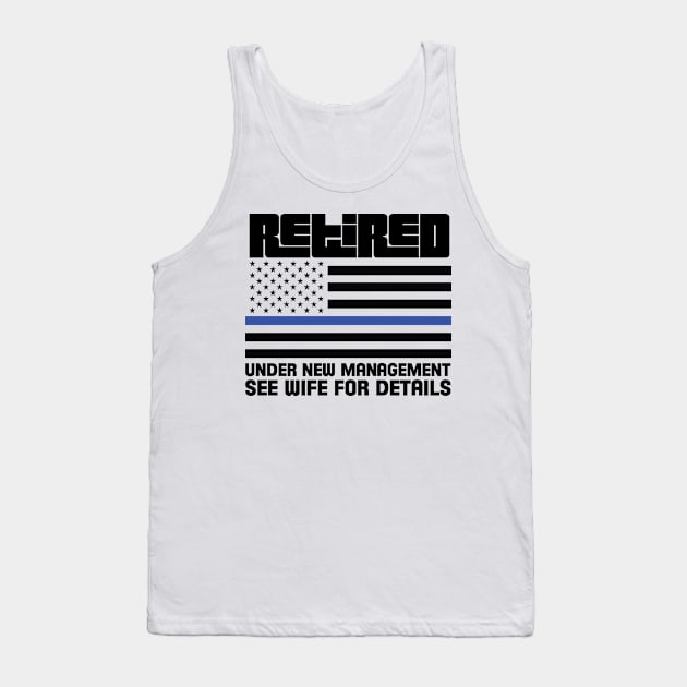 Retired Police Tank Top by B3pOh